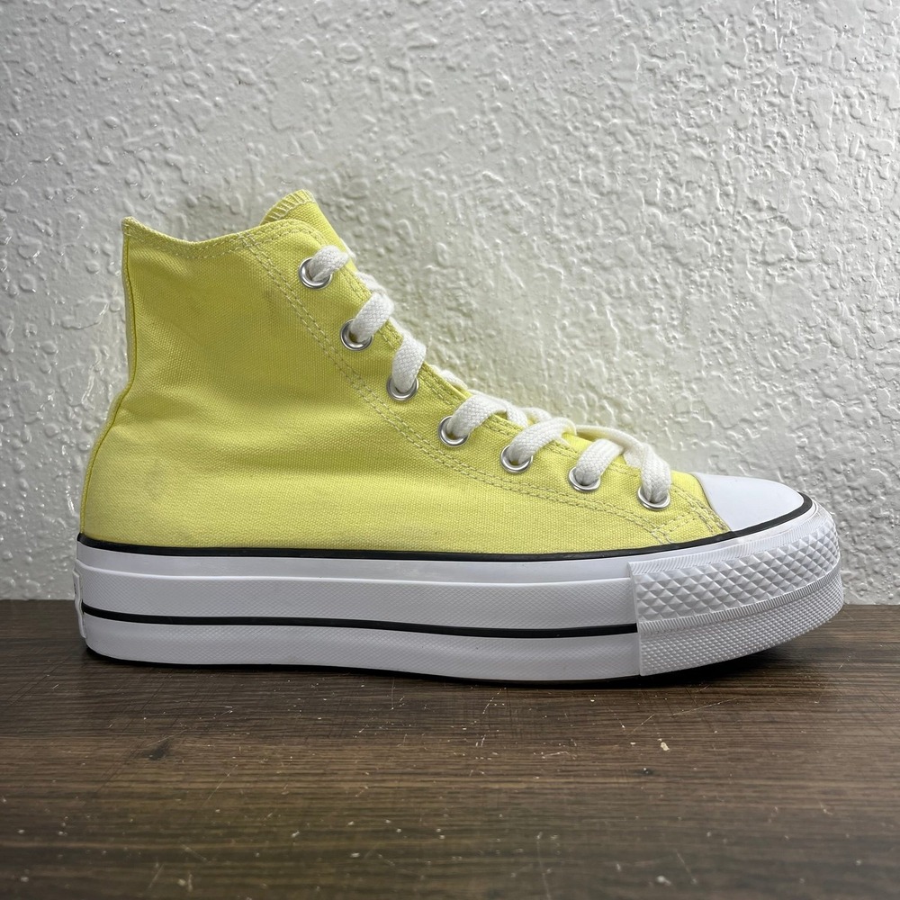 Converse Chuck Taylor All Star Lift Platform High Women's Yellow Shoes - W 8